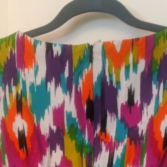 Multi color cotton dress - Picture 3 of 4